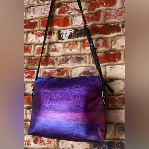 Universal Thread Metallic Rainbow Multi Colored Leather Crossbody Bag - Picture 4 of 8